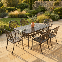 6 - Person Patio Dining Set with Rectangular Table — Studio Shot