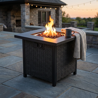 Outdoor Propane Fire Pit Table — Studio Shot