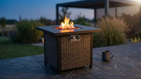 Outdoor Propane Fire Pit Table — Lifestyle