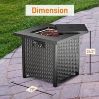 Outdoor Propane Fire Pit Table